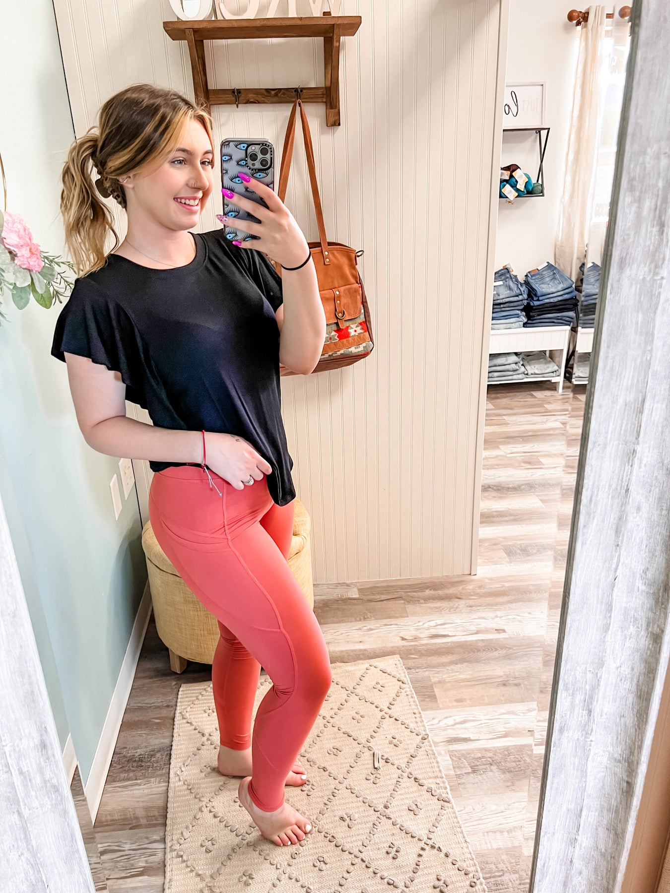 BUTTER LEGGINGS W/ POCKETS // CORAL
